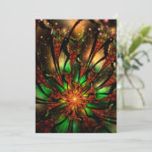 Abstracte fractale bloem. menu (Staand voorkant)