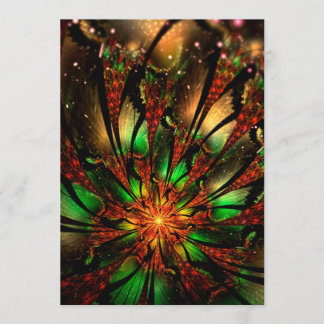 Abstracte fractale bloem. menu