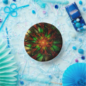 Abstracte fractale bloem. papieren kommen (Feest)