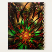 Abstracte fractale bloem. planner (Achterkant)