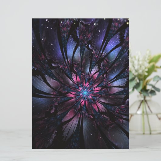 Abstracte fractale bloem. programma (Staand voorkant)