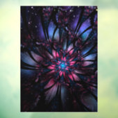 Abstracte fractale bloem. raamsticker (Vel 3)