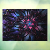 Abstracte fractale bloem. raamsticker (Vel 3)
