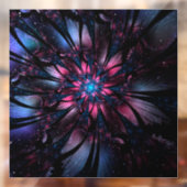 Abstracte fractale bloem. raamsticker (Vel 2)