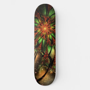 Abstracte fractale bloem. skateboard