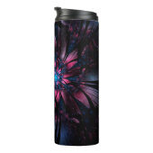 Abstracte fractale bloem. thermosbeker (Geroteerd rechts)
