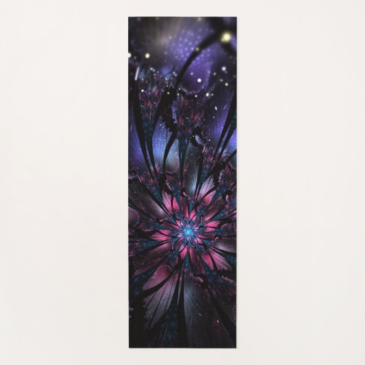 Abstracte fractale bloem. yogamat (Voorkant)