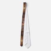 Abstracte fractale draaistructuur van de stoampunk stropdas (Achterkant)