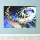 Abstracte fractale fantasie canvas afdruk (Insitu (Houten vloer))