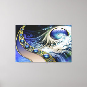 Abstracte fractale fantasie canvas afdruk