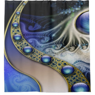 Abstracte fractale fantasie douchegordijn