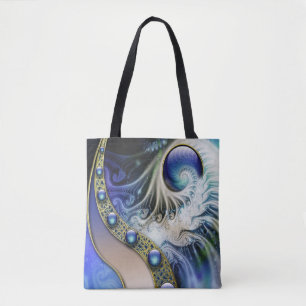 Abstracte fractale fantasie draagtas