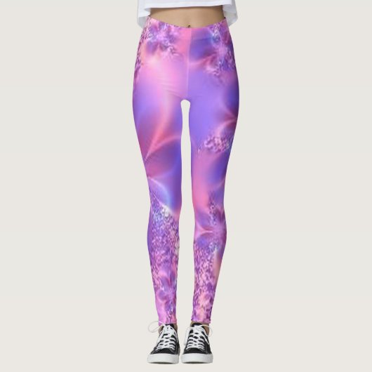 Abstracte fractale Leggings (Voorkant)