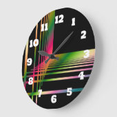 Abstracte fractale lijnen en kruisingen grote klok (Hoek)