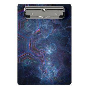 Abstracte fractale nevel en geometrische morf mini klembord