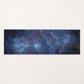 Abstracte fractale nevel en geometrische morf yogamat (Voorkant (horizontaal))