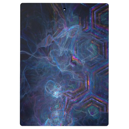 Abstracte Fractale Nevel en Geometrische Vorm Klembord (Achterkant)