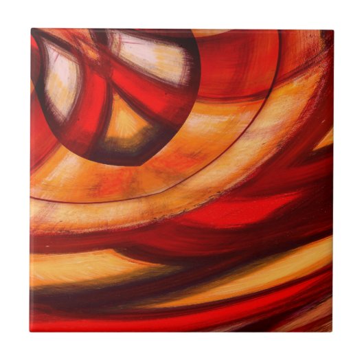 Abstracte fractale Posters Afdrukken Tegeltje (Voorkant)