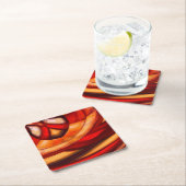 Abstracte fractale Posters Afdrukken Vierkante Kartonnen Onderzetter (Insitu)