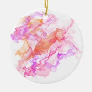 Abstracte fractale rook keramisch ornament