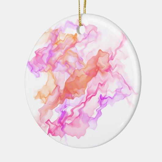 Abstracte fractale rook keramisch ornament (Links)