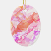 Abstracte fractale rook keramisch ornament (Achterkant)