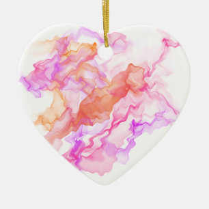 Abstracte fractale rook keramisch ornament