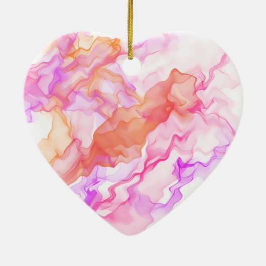 Abstracte fractale rook keramisch ornament (Achterkant)