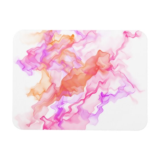 Abstracte fractale rook magneet (Horizontaal)