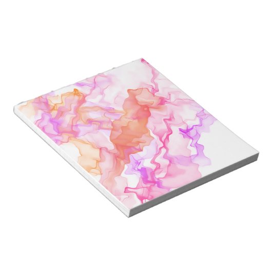 Abstracte fractale rook notitieblok (Schuin)