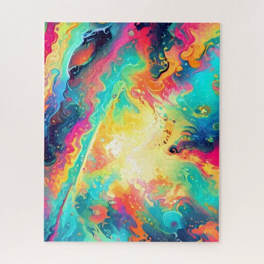 Abstracte fractale textuur legpuzzel (Verticaal)