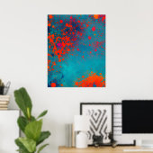 Abstracte fractale textuur poster (Thuiskantoor)