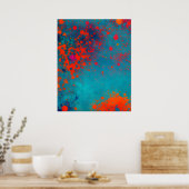 Abstracte fractale textuur poster (Keuken)