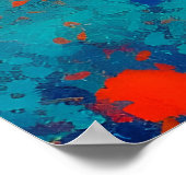 Abstracte fractale textuur poster (Hoek)