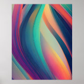 Abstracte fractale textuur poster (Voorkant)