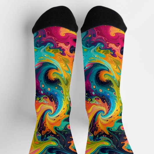 Abstracte fractale textuur sokken (Top)