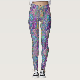 abstracte fractals leggings