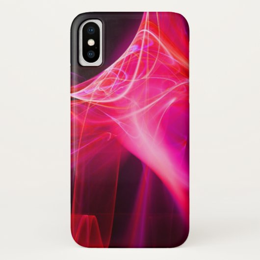 ABSTRACTE FRACTASWIRLS IN PAARSE PINKROOD Case-Mate iPhone CASE (Achterkant)