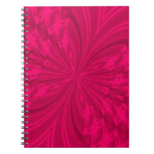 Abstracte frambozenroze vlinder notitieboek