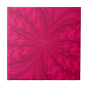 Abstracte frambozenroze vlinder tegeltje