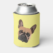 Abstracte Franse Bulldog Koelbox Blikjeskoeler (Blikje Achterkant)