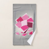 Abstracte fuchesbloem bad handdoek (Handdoek)