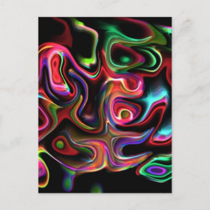 Abstracte Funky 90 Briefkaart