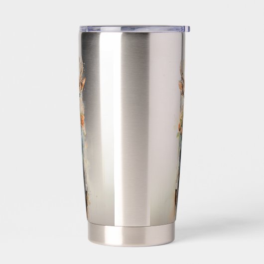 Abstracte Funky Mannelijke Herten Geïsoleerde Drinkbeker (Links)