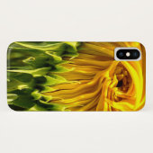 Abstracte funky retro Zonnebloem, bange geometrie Case-Mate iPhone Case (Achterkant (horizontaal))