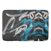 Abstracte fusie: Kleurspatten en Dynamische lijnen Badmat (Voorkant)