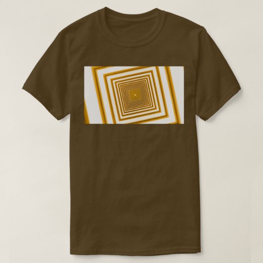 abstracte futuristische viergele corridor t-shirt (Design voorkant)