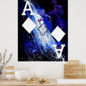 ABSTRACTE GALAXY-ACTIES VAN DIAMONDEN POSTER (Keuken)