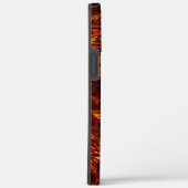 Abstracte gebogen banden in gouden groen en donker Case-Mate iPhone case (Achterkant / Rechts)