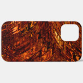 Abstracte gebogen banden in gouden groen en donker Case-Mate iPhone case (Achterkant (horizontaal))